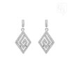 9K White Gold Earrings With CZ