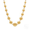 9K Italian Yellow Gold Dome Circle Necklace