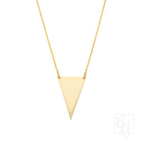 9K Gold Necklace With Gold Chain
