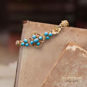 Vintage Bracelet, 15k vintage yellow gold turquoise’s bracelet, Gillians Jewellery - Second hand jewellery, Vintage Jewellery, Antique Jewellery, Mourning Jewellery, Forest Hill, Melbourne