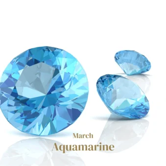 Gillians Jewellery - Birth Stones- 03-Aquamarine March